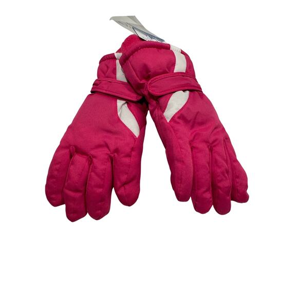 Polar Extreme 3M Thinsulate Insulation Ski Gloves Girls 4-7 Pink White NWT - Picture 1 of 6